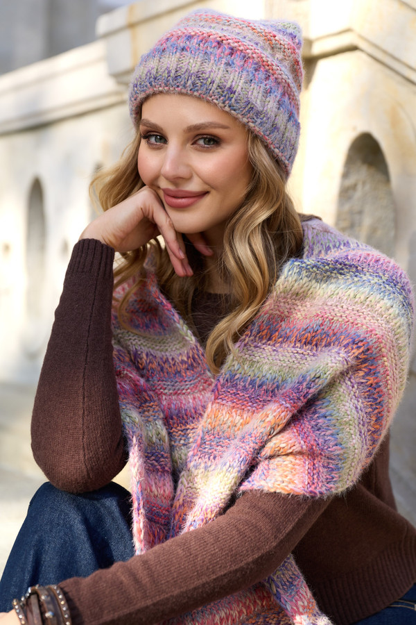Multicolored Knit Beanie – SAACHI