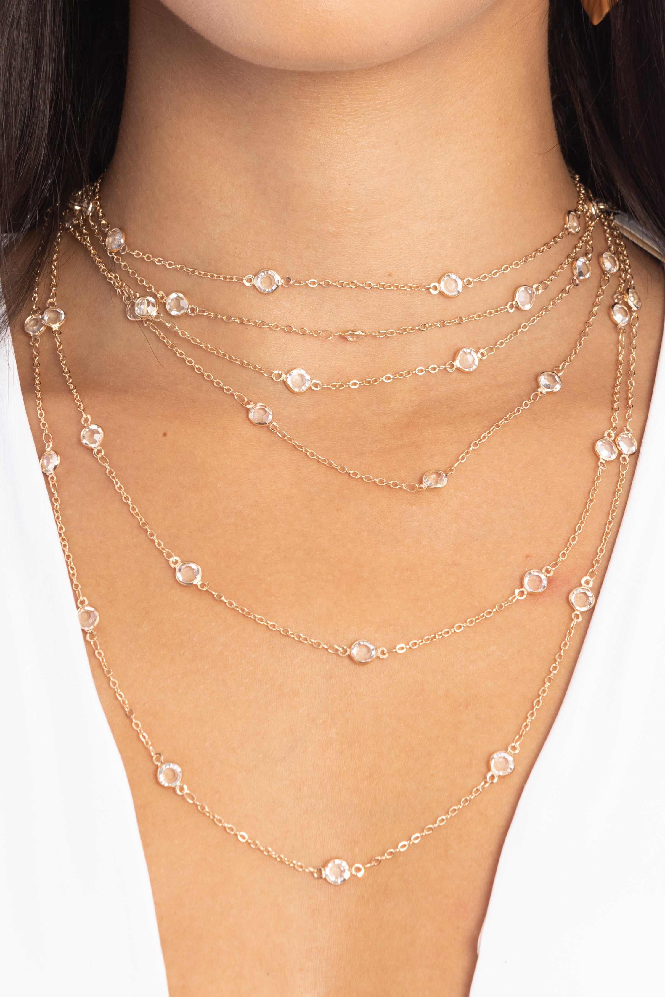 Glass Multi-Layer Necklace — Statement | SAACHI