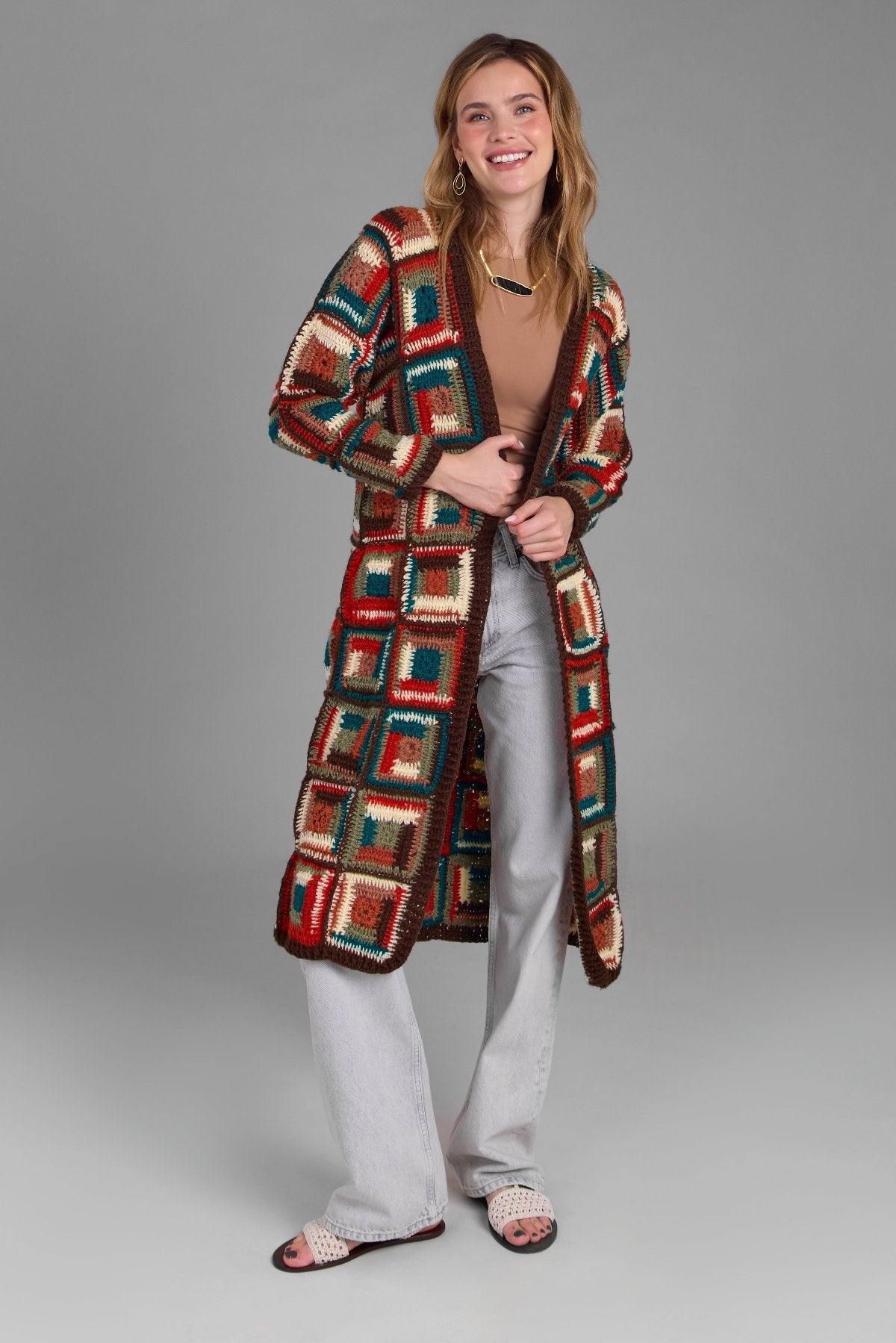 Crochet Long Cardigan Marrakesh Jacket – SAACHI