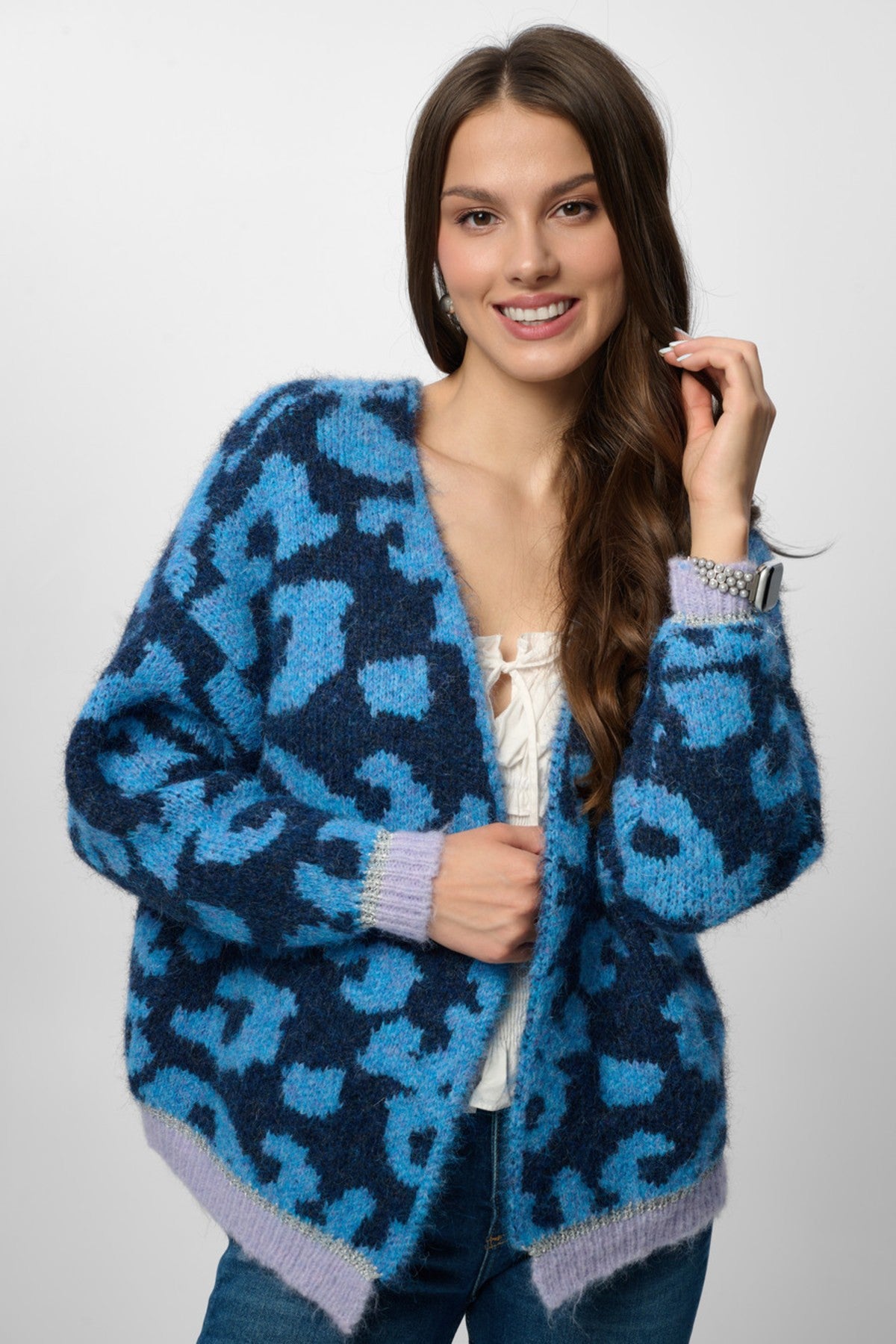 Animal Print Mohair Cardigan – SAACHI