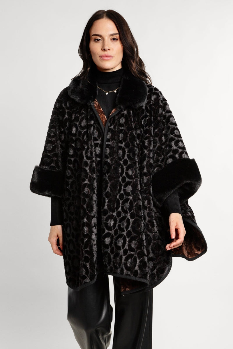 Saachi Style Cooper Fur Kimono