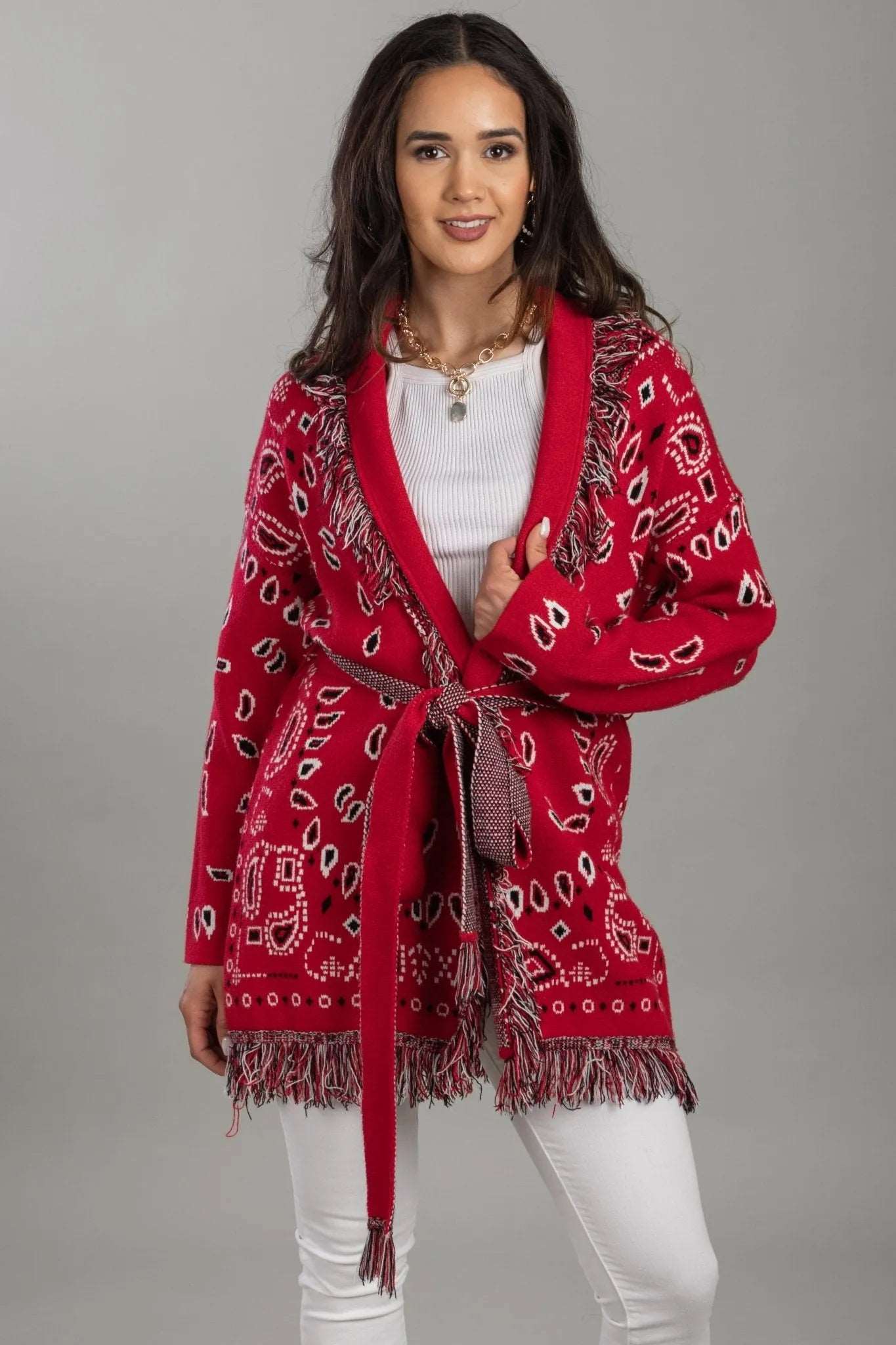 Bandana Paisley Kimono – SAACHI Bandana Paisley Kimono – SAACHI
