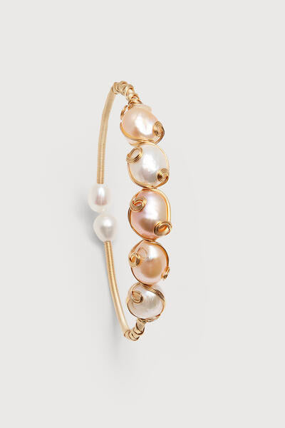 FRESHWATER PEARL CUFF Gold