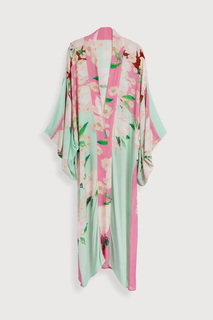 Springtime Florals Kimono Pink Combo