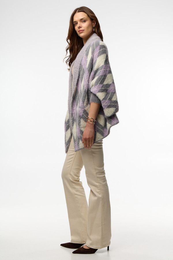 Oversized Argyle Cardigan – SAACHI