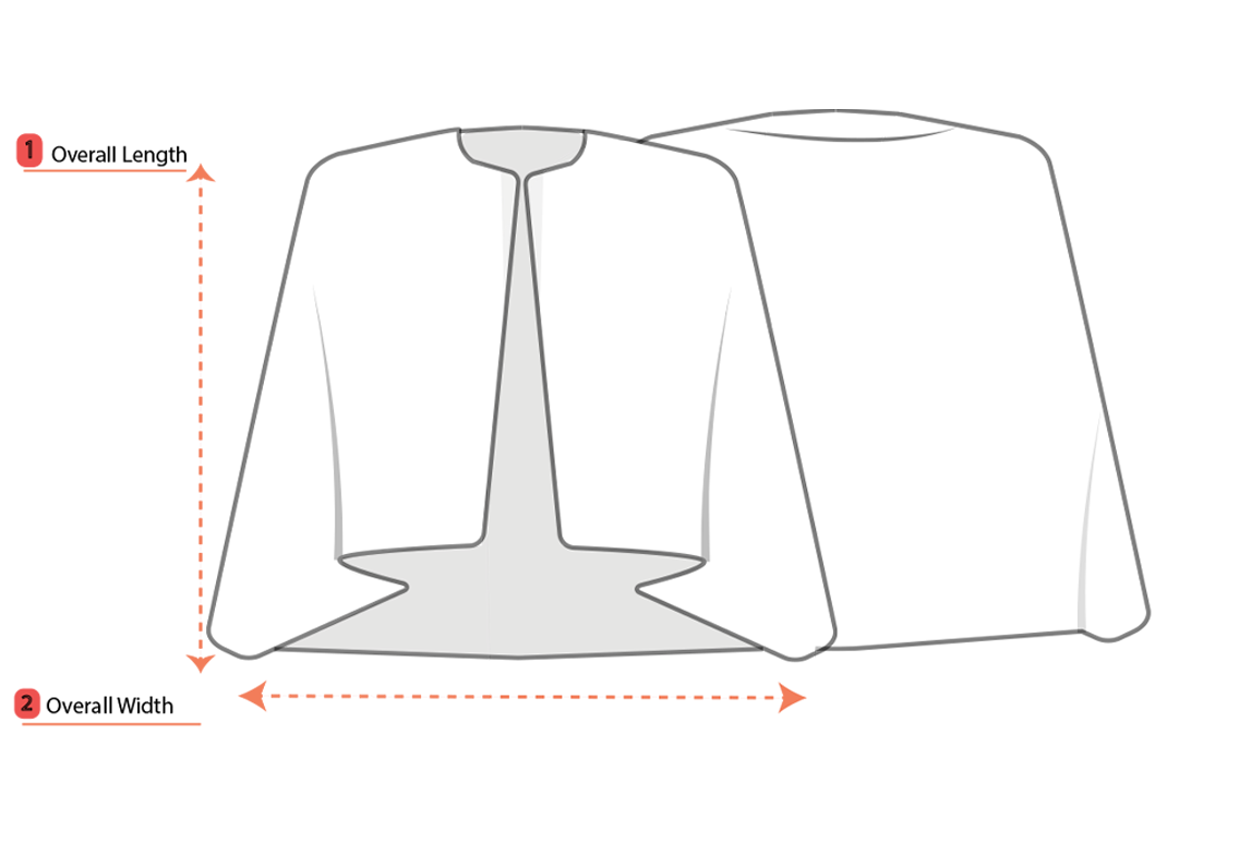 Product measurement diagram