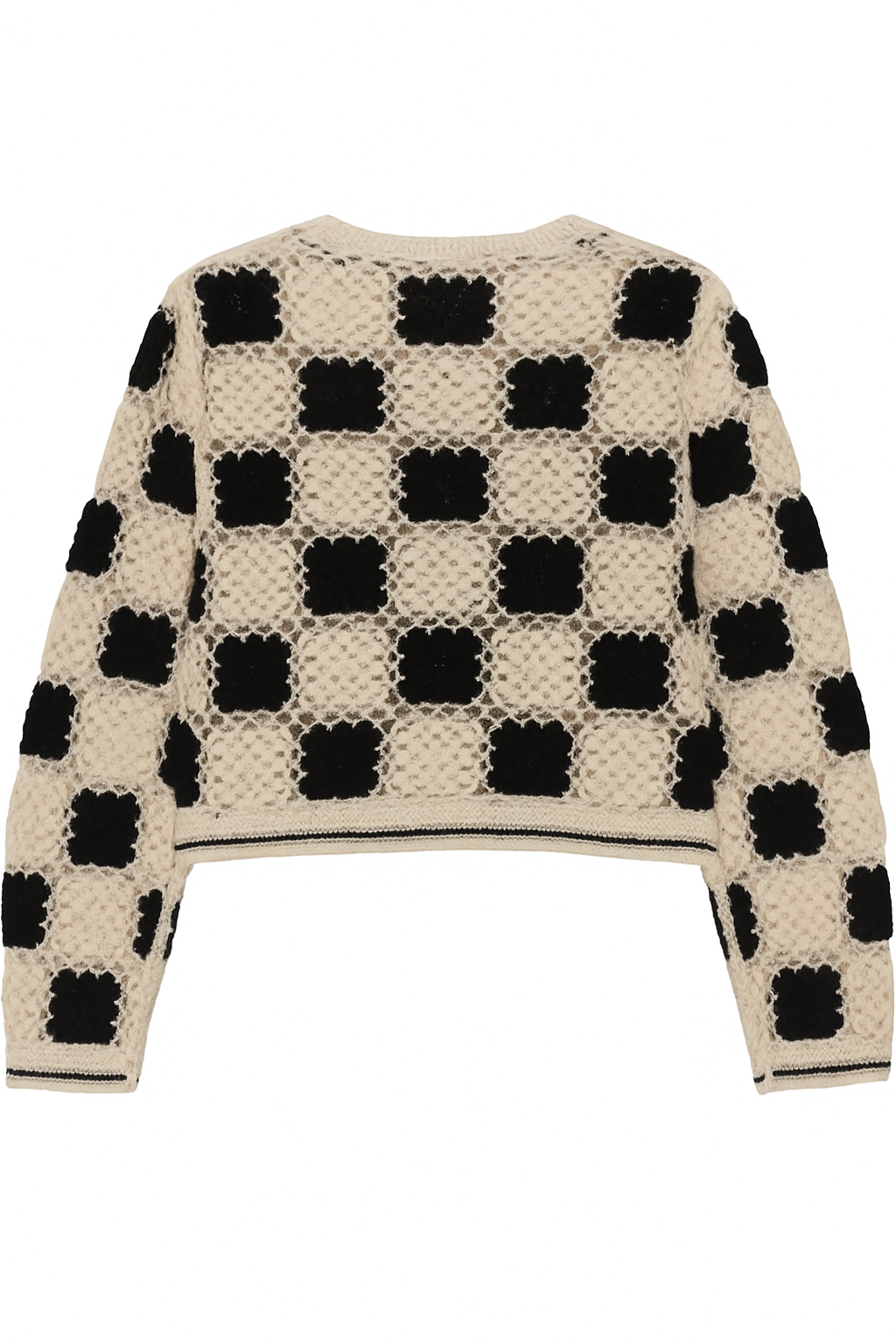 Checkered Crochet Cardigan – SAACHI