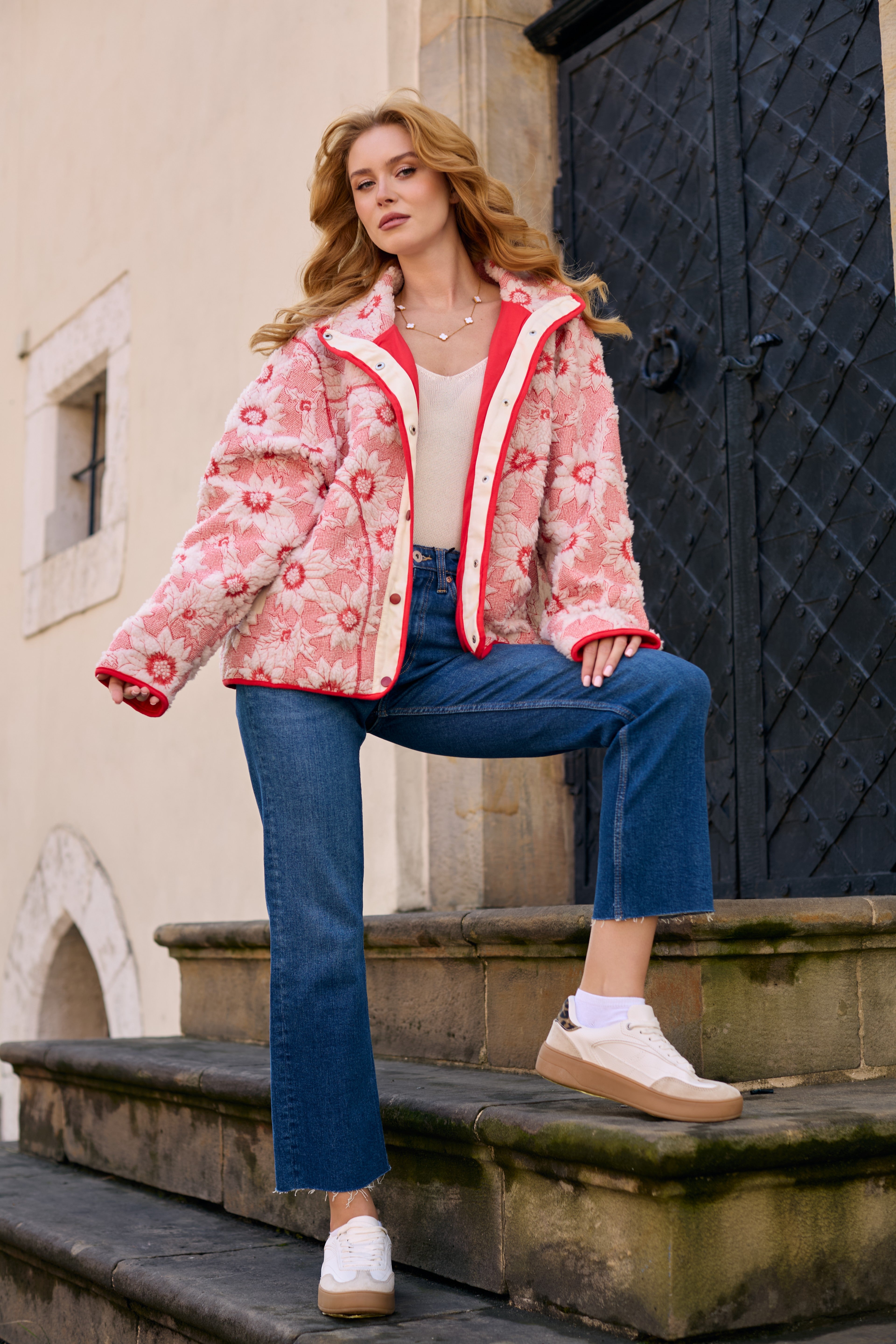 Floral Sherpa Jacket – SAACHI