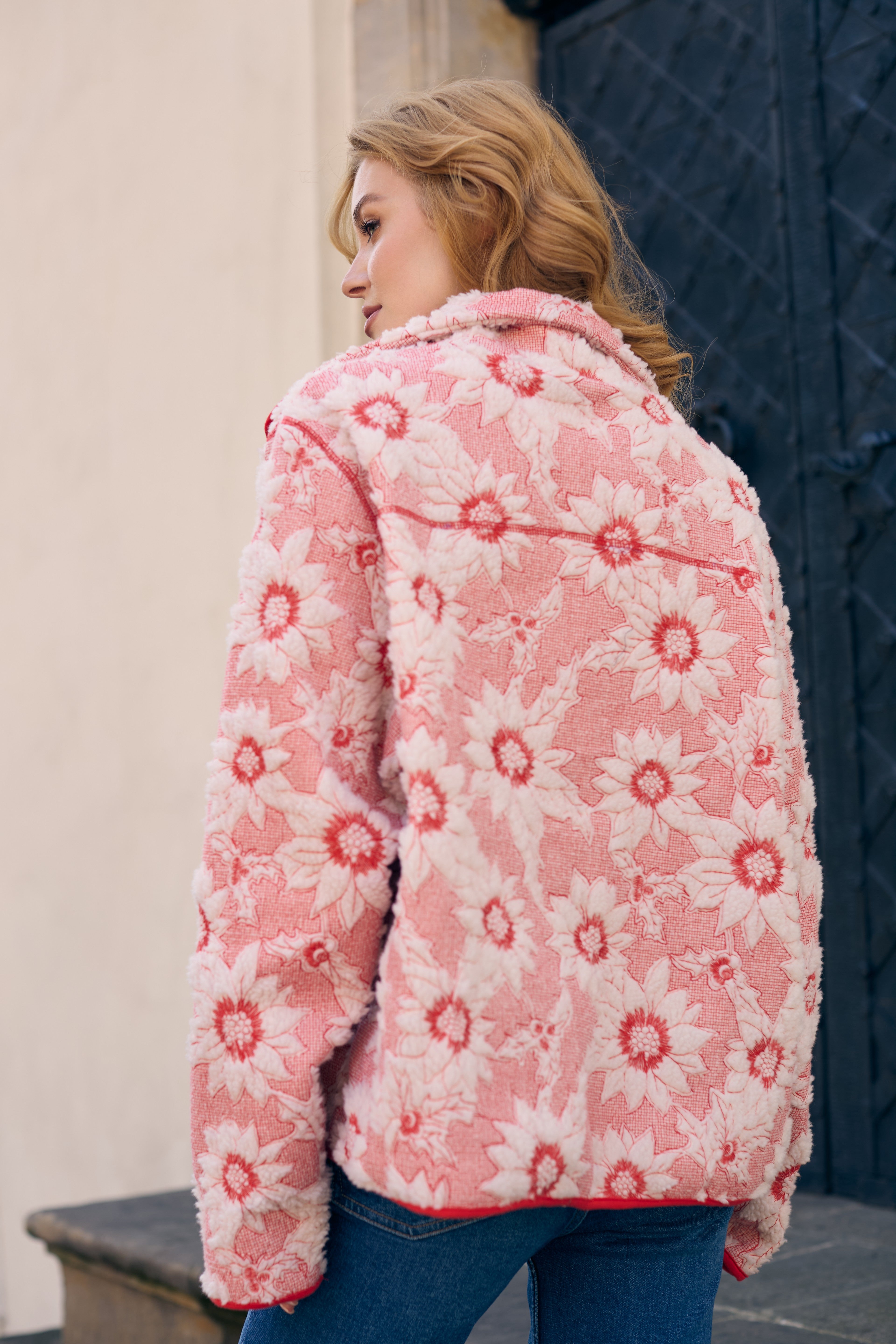 Floral Sherpa Jacket – SAACHI