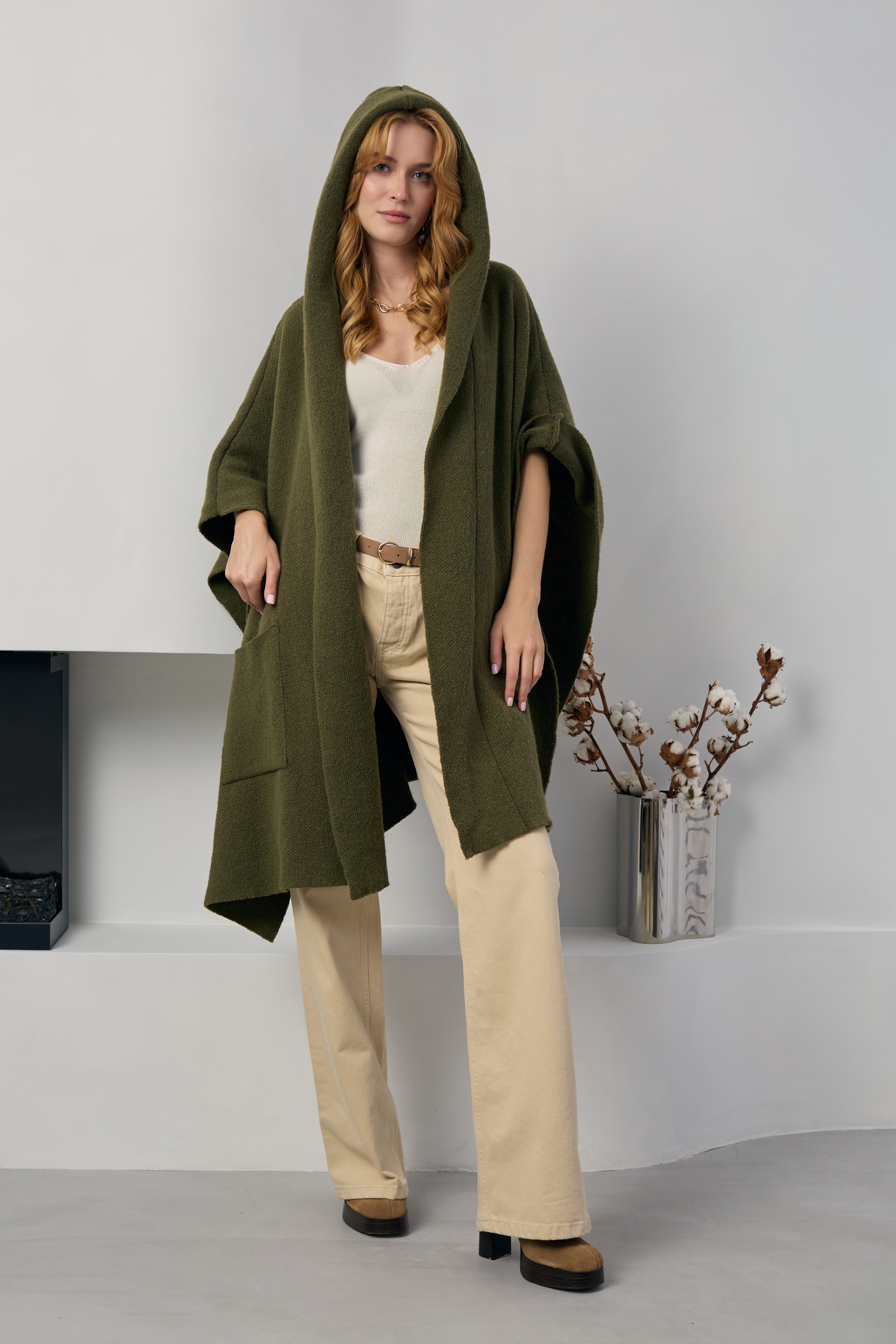 Hooded Oversized Kimono | SAACHI
