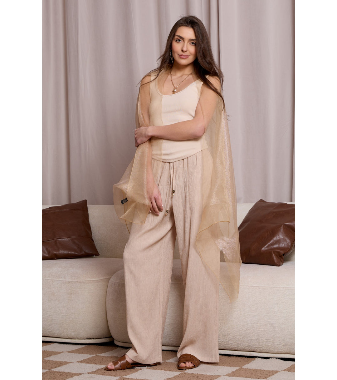 Glitter Dress Scarf — Shimmer Evening Wrap