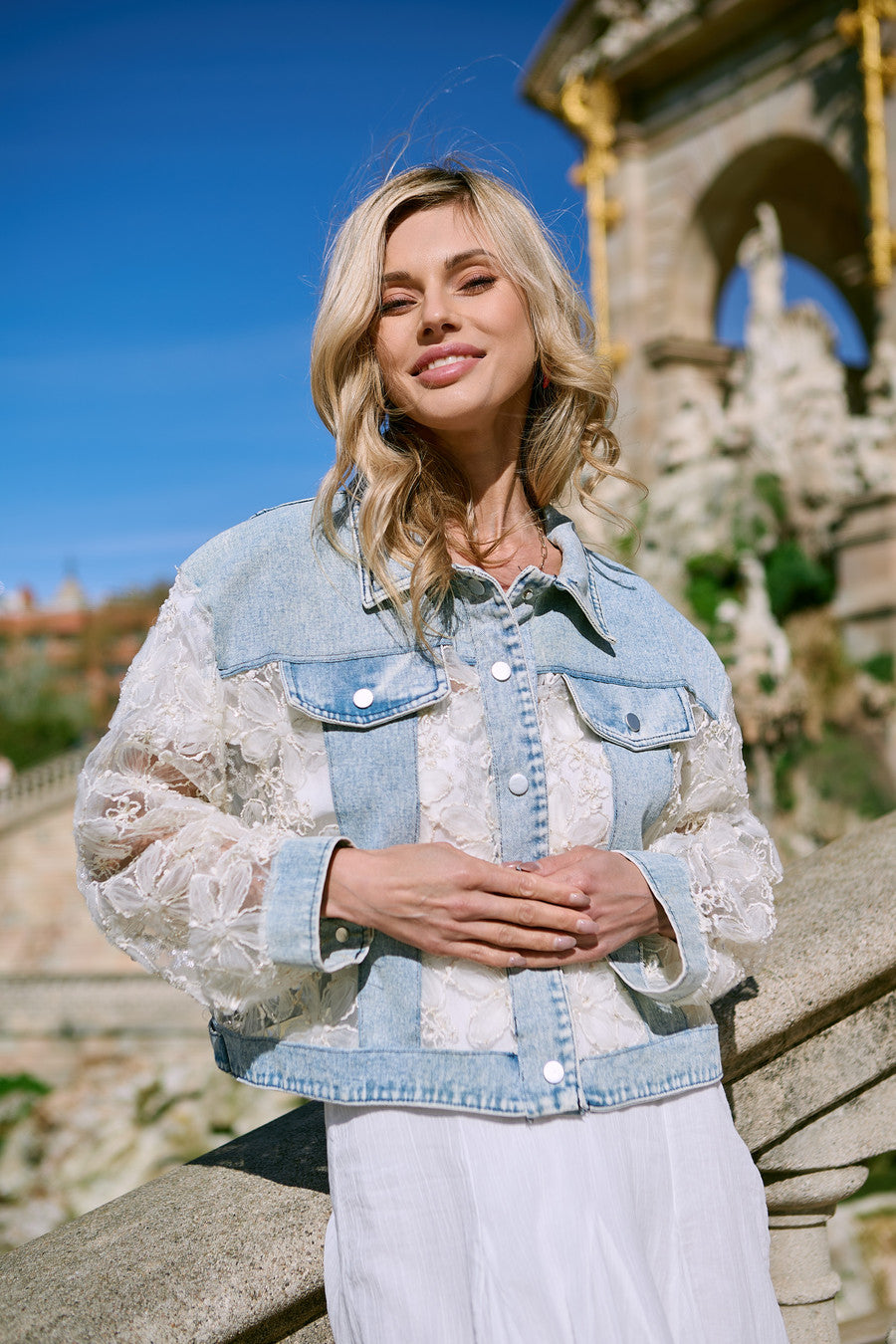 Denim Lace Jacket – SAACHI