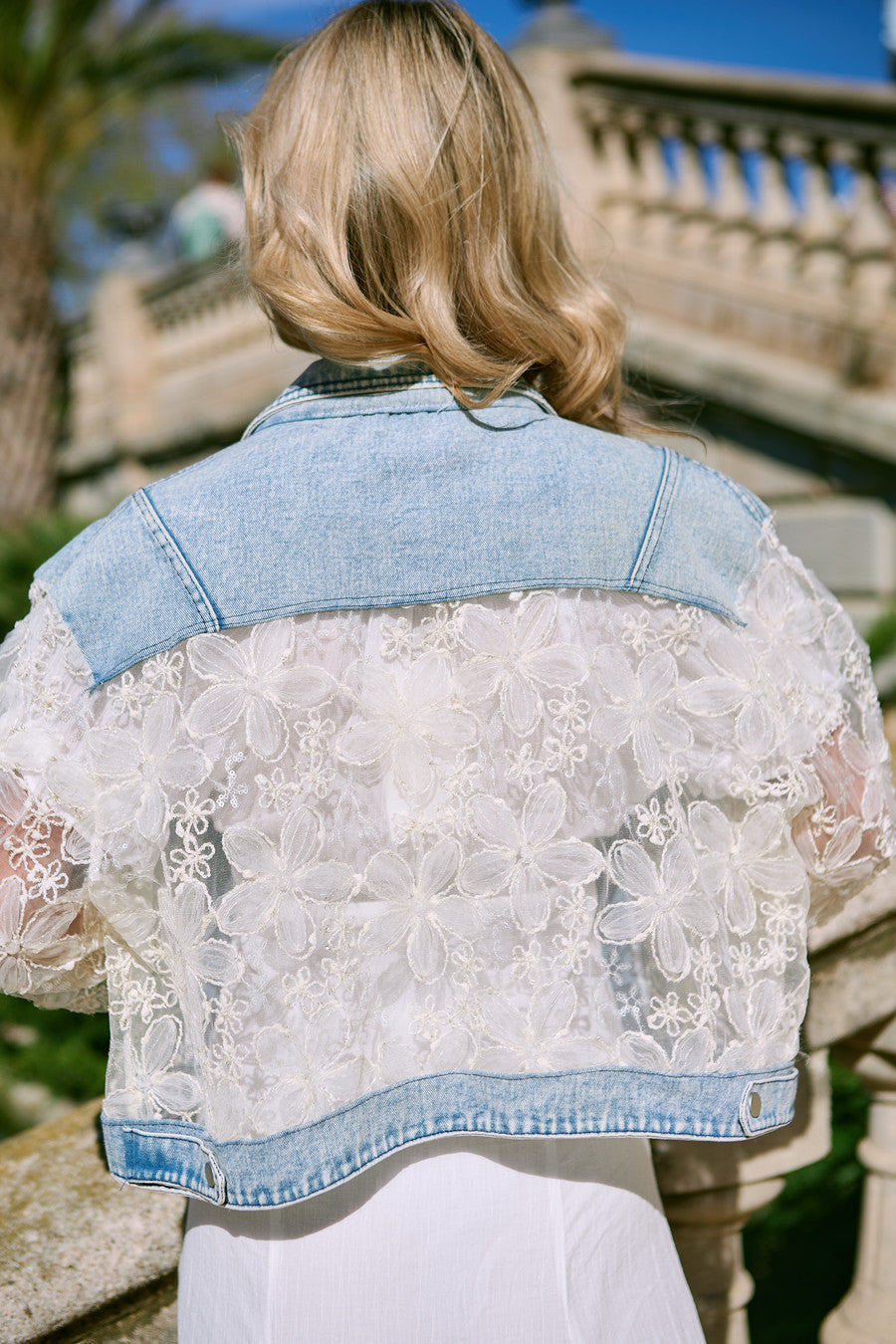 Denim Lace Jacket