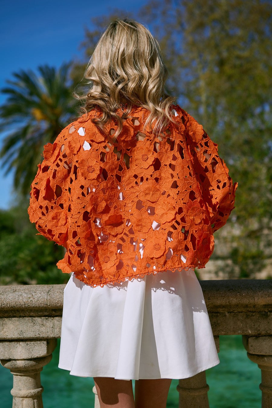 Floral Lace Cut Out Bolero – SAACHI