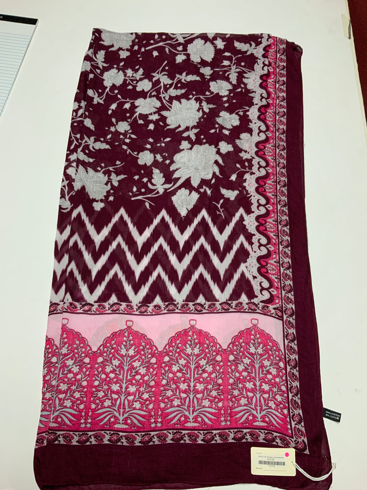 Heritage Scarf Dark Magenta