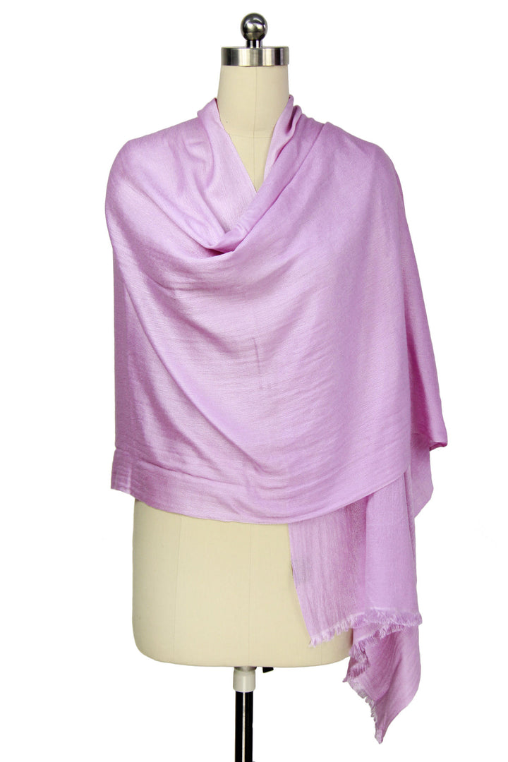 Cashmere Silk Scarf - SAACHI - Plum - Scarf