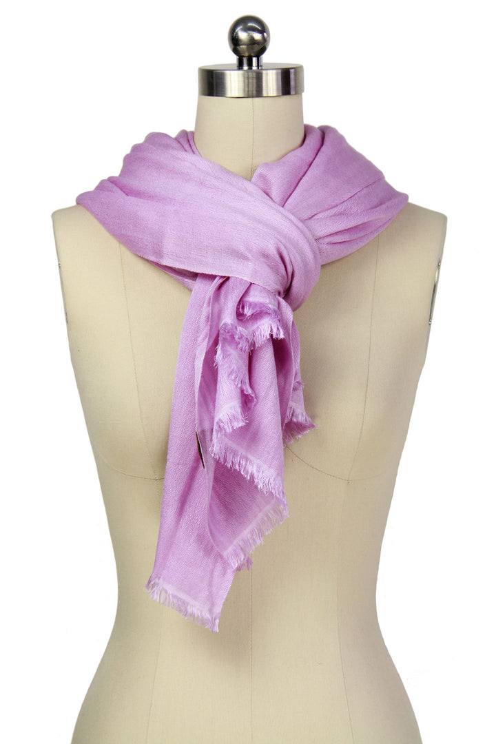 Cashmere Silk Scarf - SAACHI - Plum - Scarf