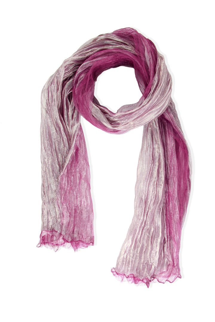 Kalia Sheer Silk Scarf Plum