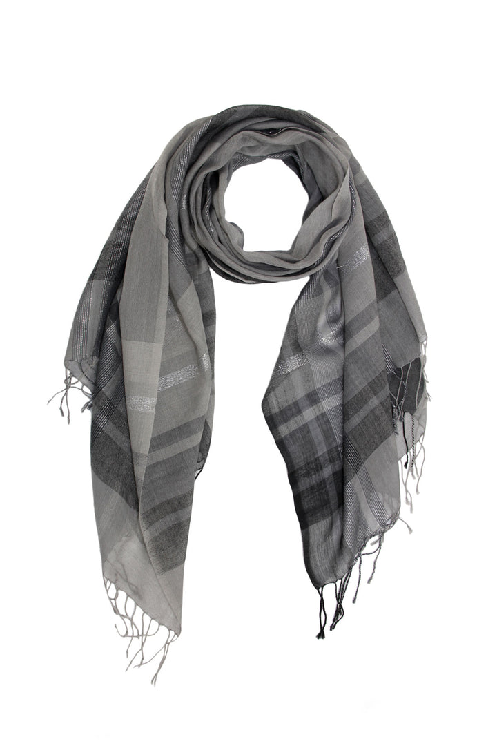 Metallic Multi Stripe Scarf