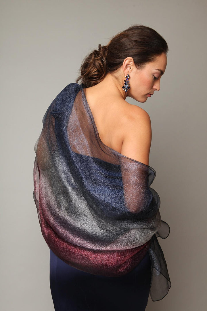 Silk Glitter Ombre Scarf