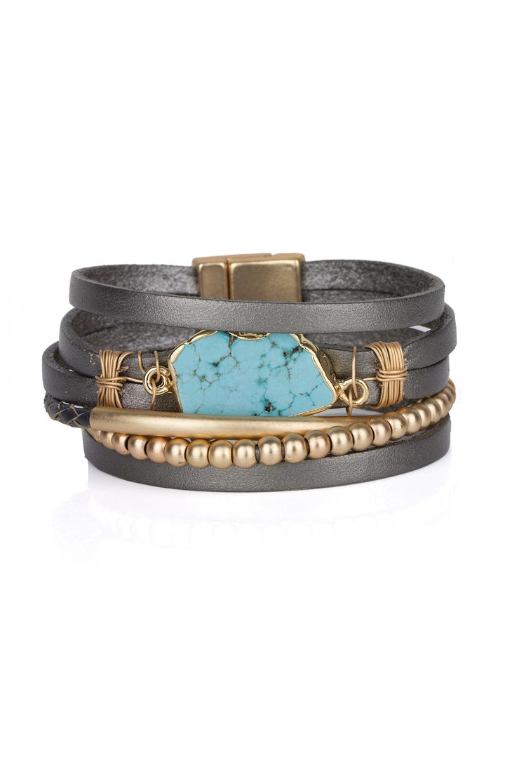 Playa Leather Wrap Bracelet