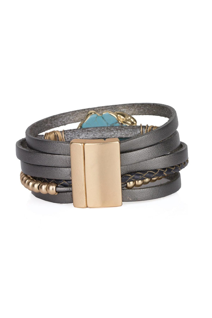 Playa Leather Wrap Bracelet