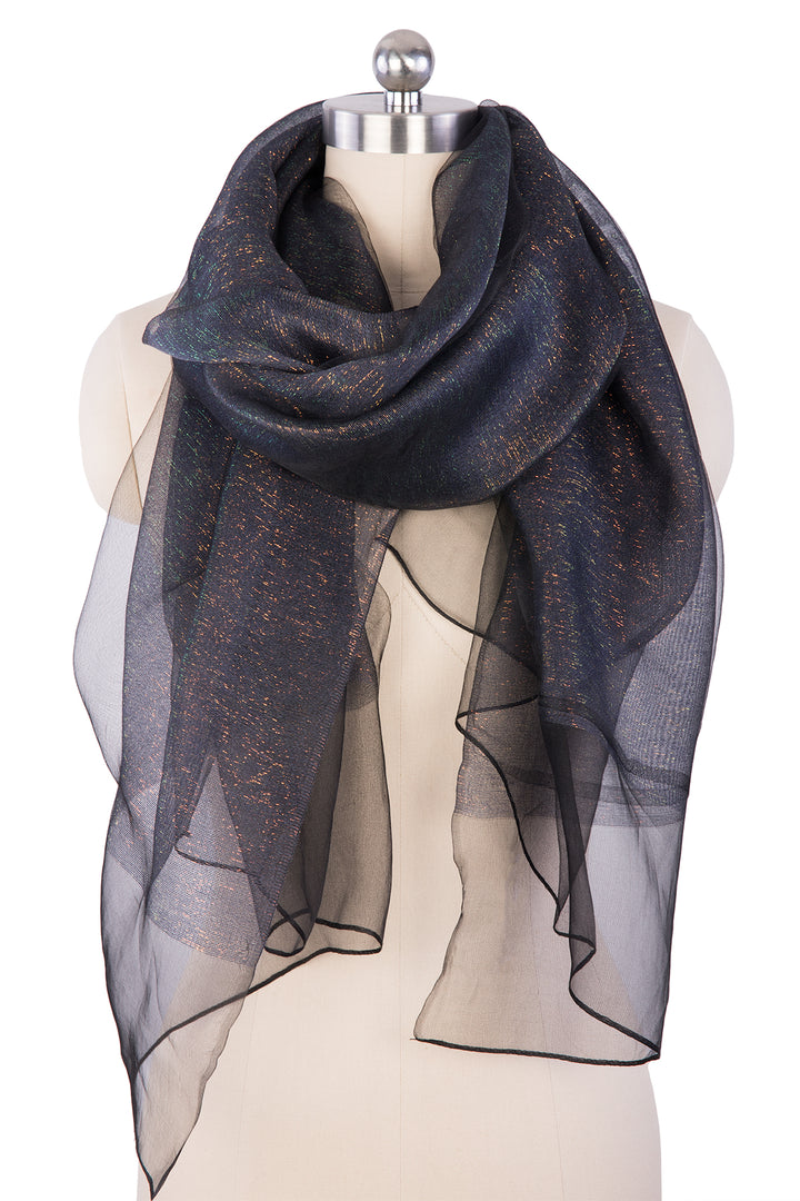 Sparkle Sheer Social Wrap Navy