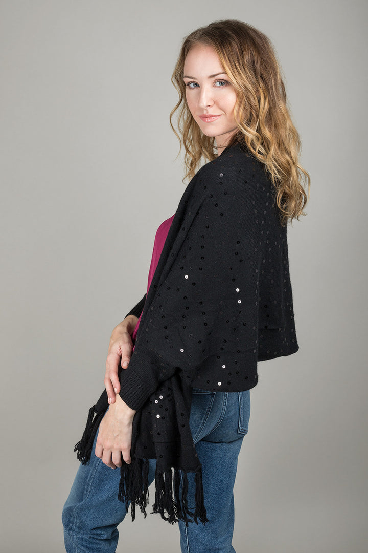 Sequin Party Cardigan Kimono