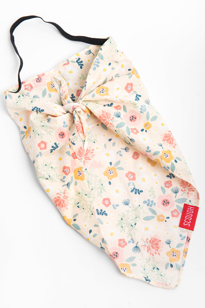 Scough Blush Floral Bandana with Filter