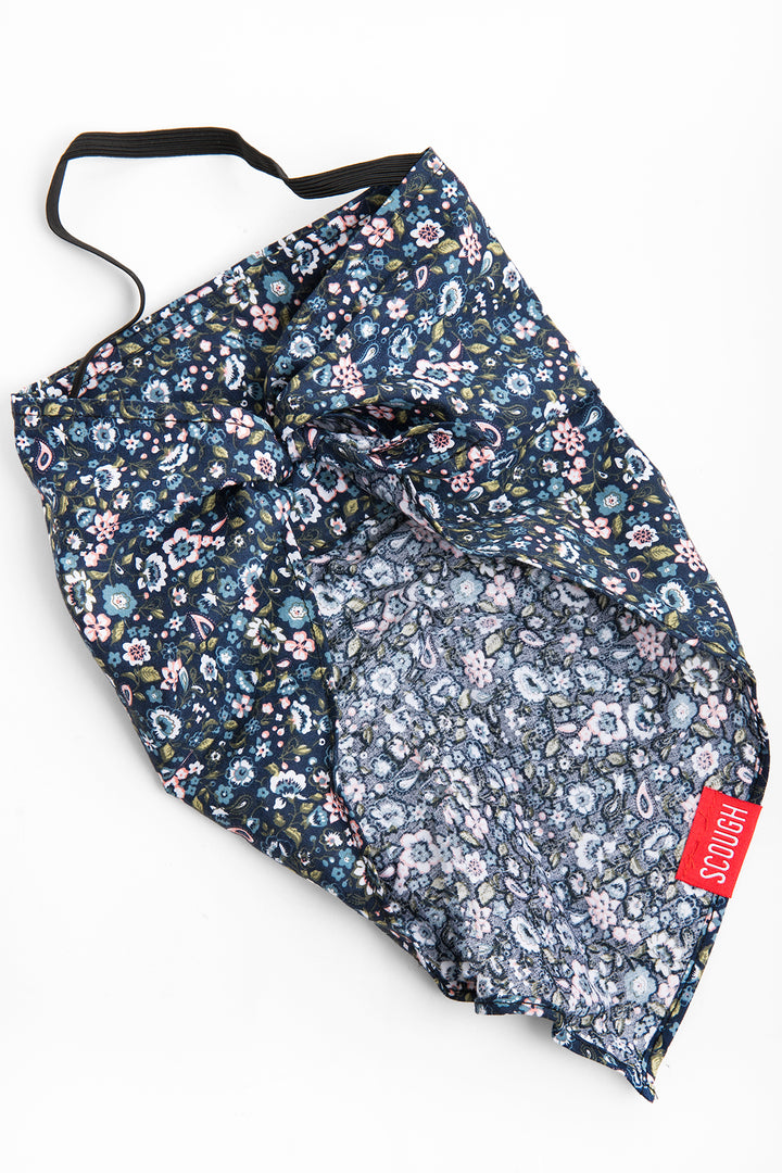 Floral Navy Bandana