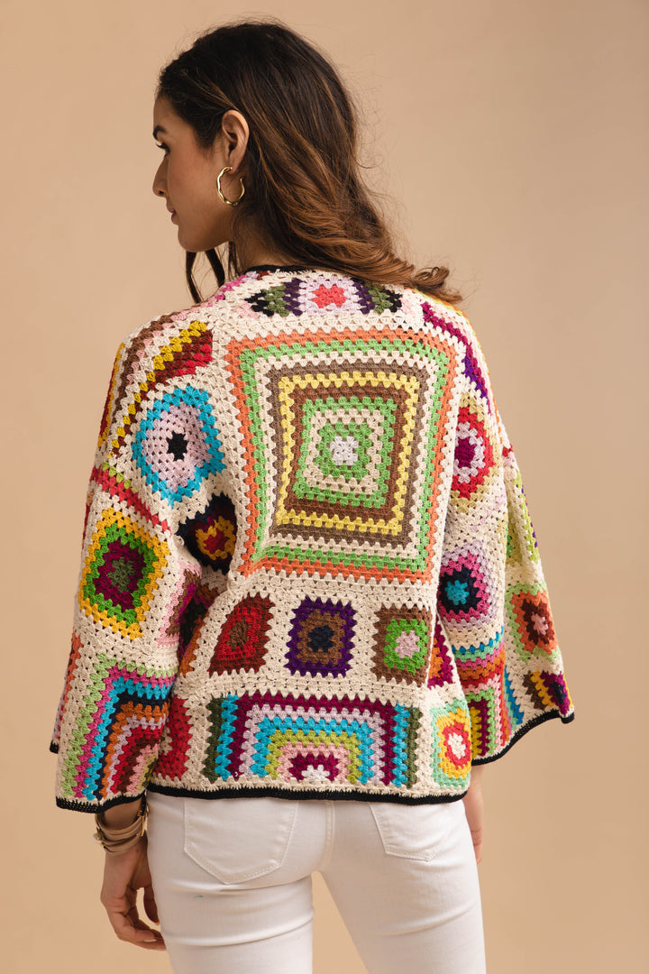 Granny Crochet Jacket Short