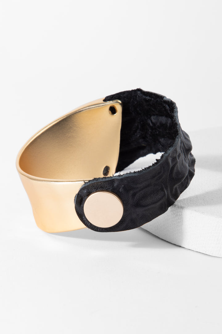 Wild Ways Metal Leather Bracelet