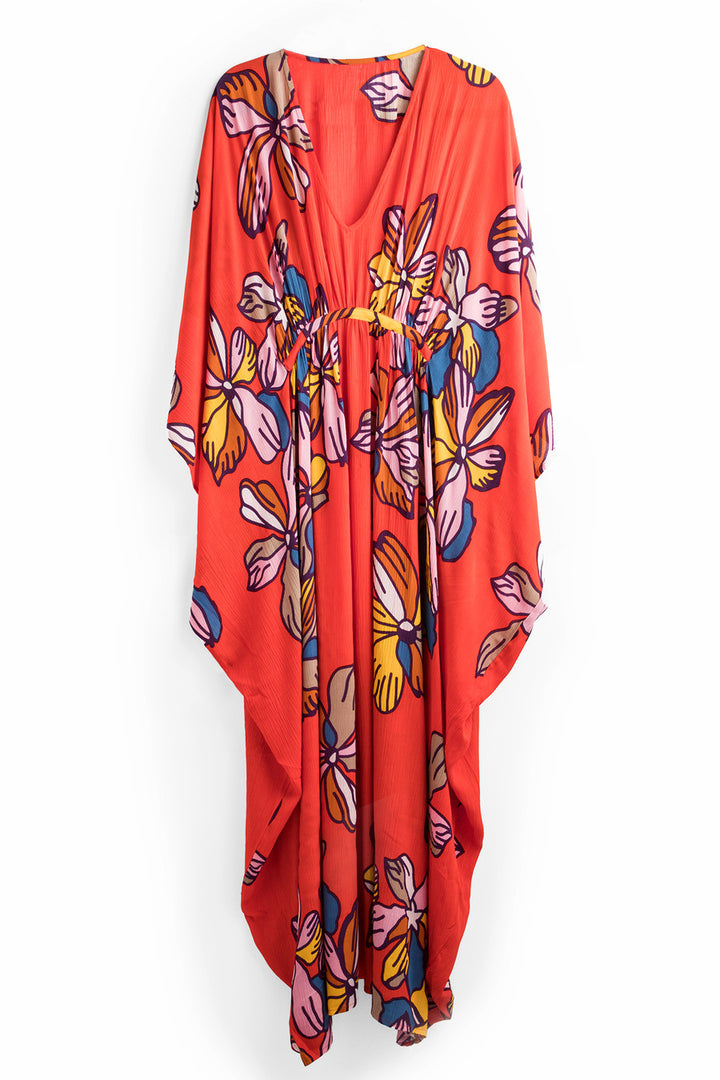 Tropical Kaftan Short Sleeve