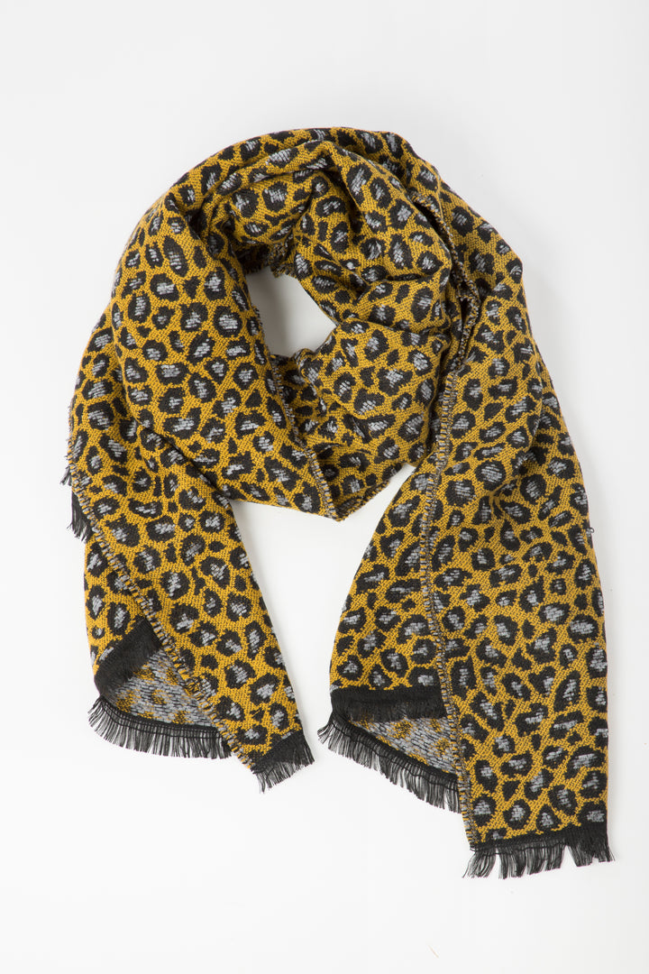 Leopard Reversible Scarf