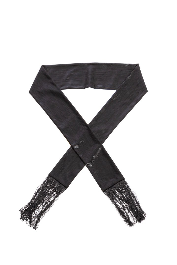 Hand Stitched Skinny Tassels Scarf