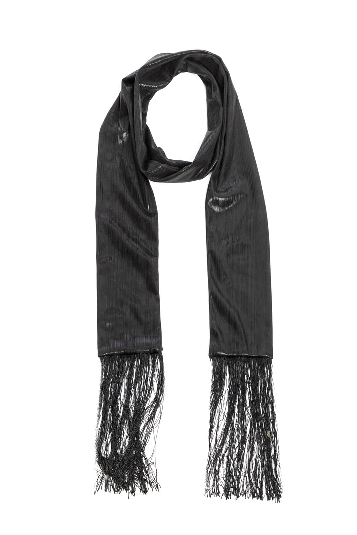 Hand Stitched Skinny Tassels Scarf