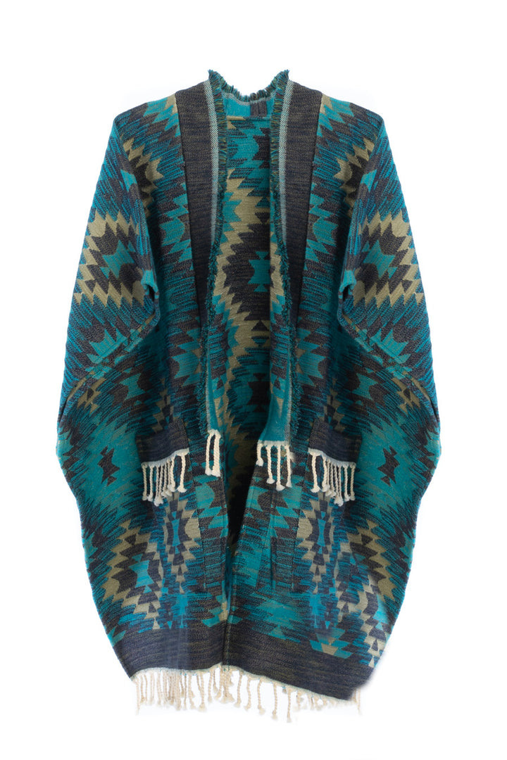 Aztec Fringed Ruana