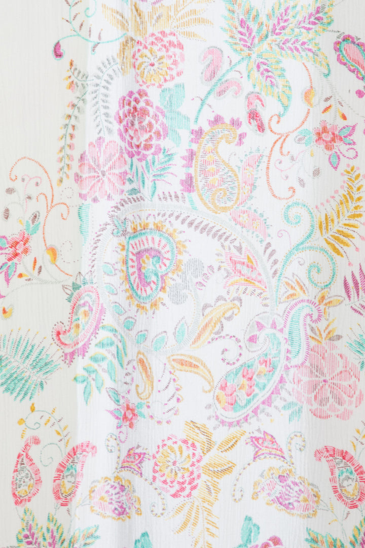 Flowy Paisley Kimono Long