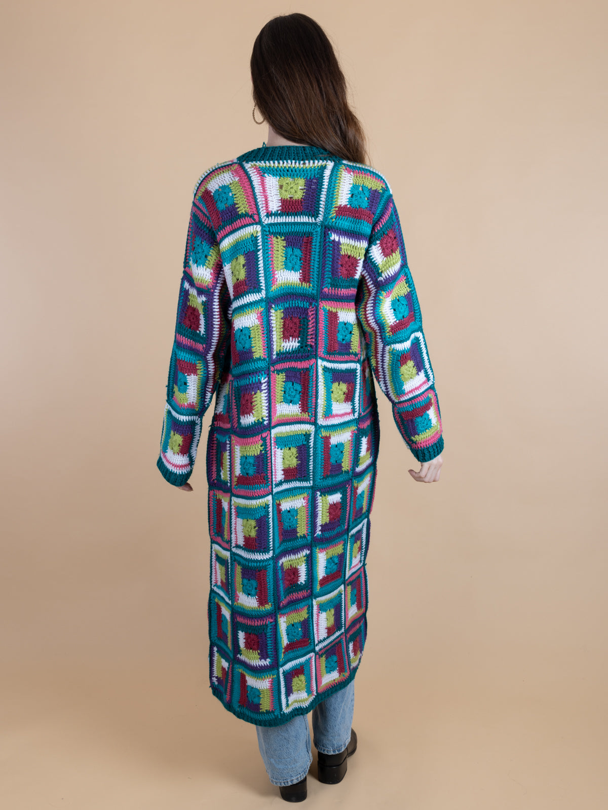 Crochet Long Marrakesh Cardigan | SAACHI