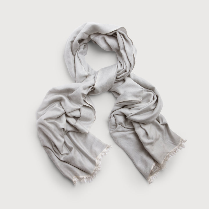 Cashmere Silk Scarf - SAACHI - Gray - Scarf