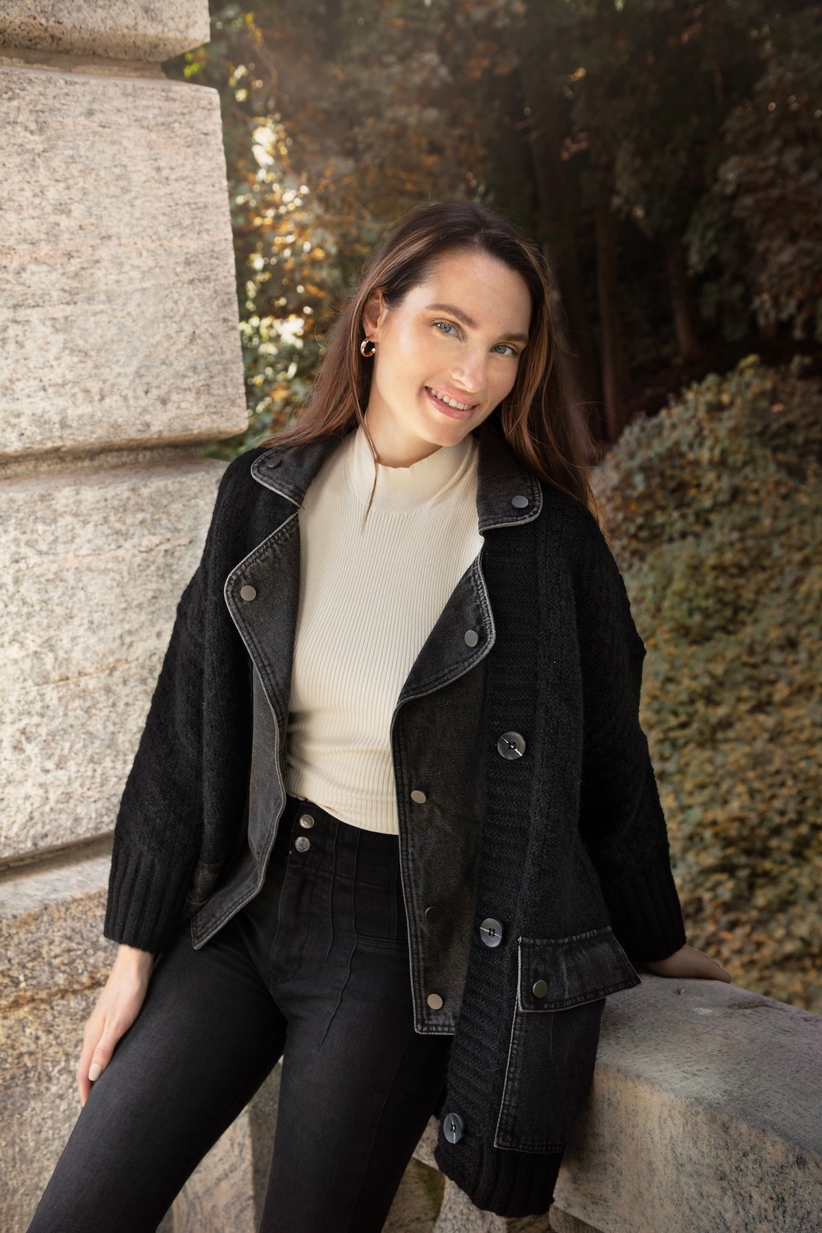 Denim Knit Cardigan – SAACHI