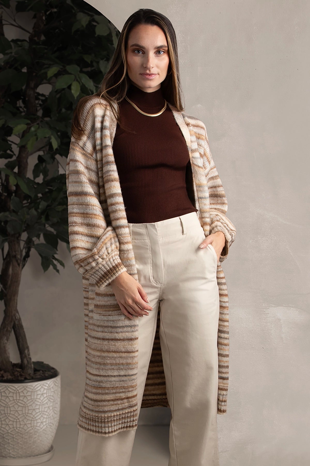 【最終価格】 Cardigan Jacket - LC Stripe Ines Striped Cardigan – The Little Red Planet