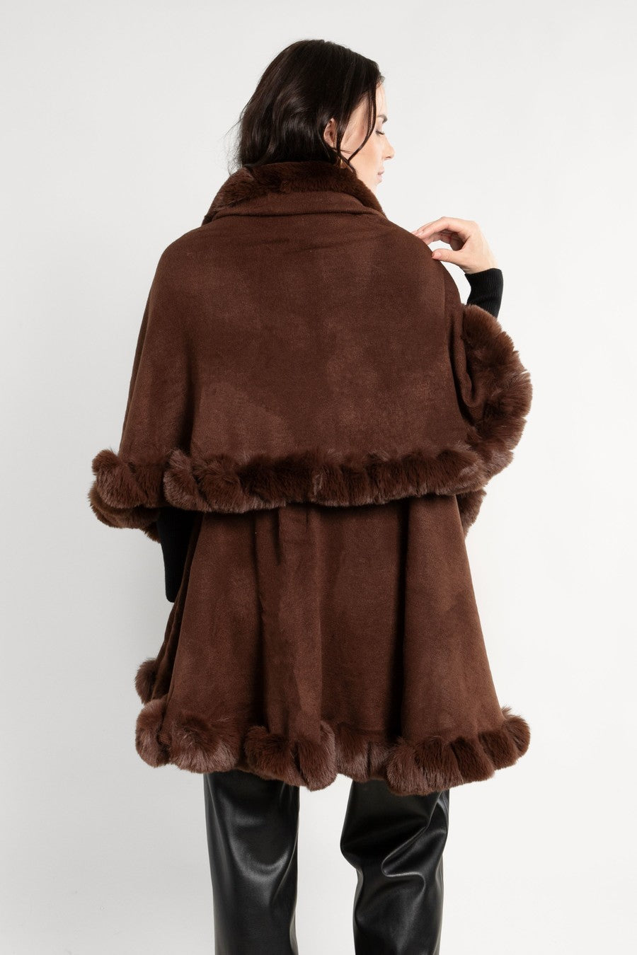 コイノチサキ さま　SHAGGY COAT DorothySuedeMaxiCoat-Brown-