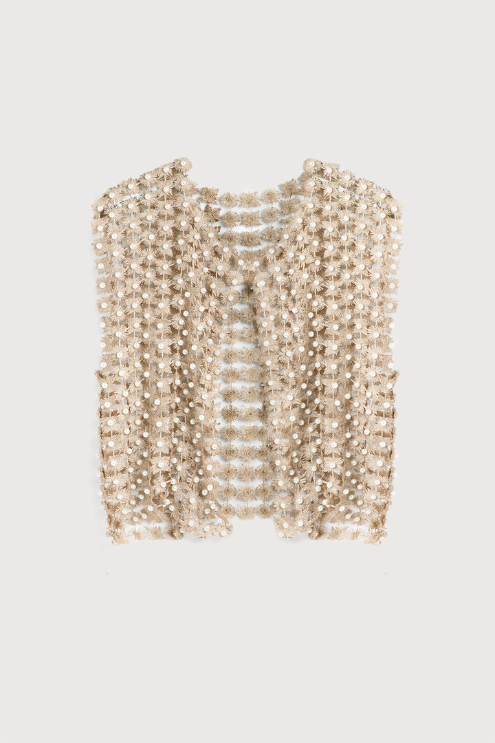 Floral Shell Pearl Capelet