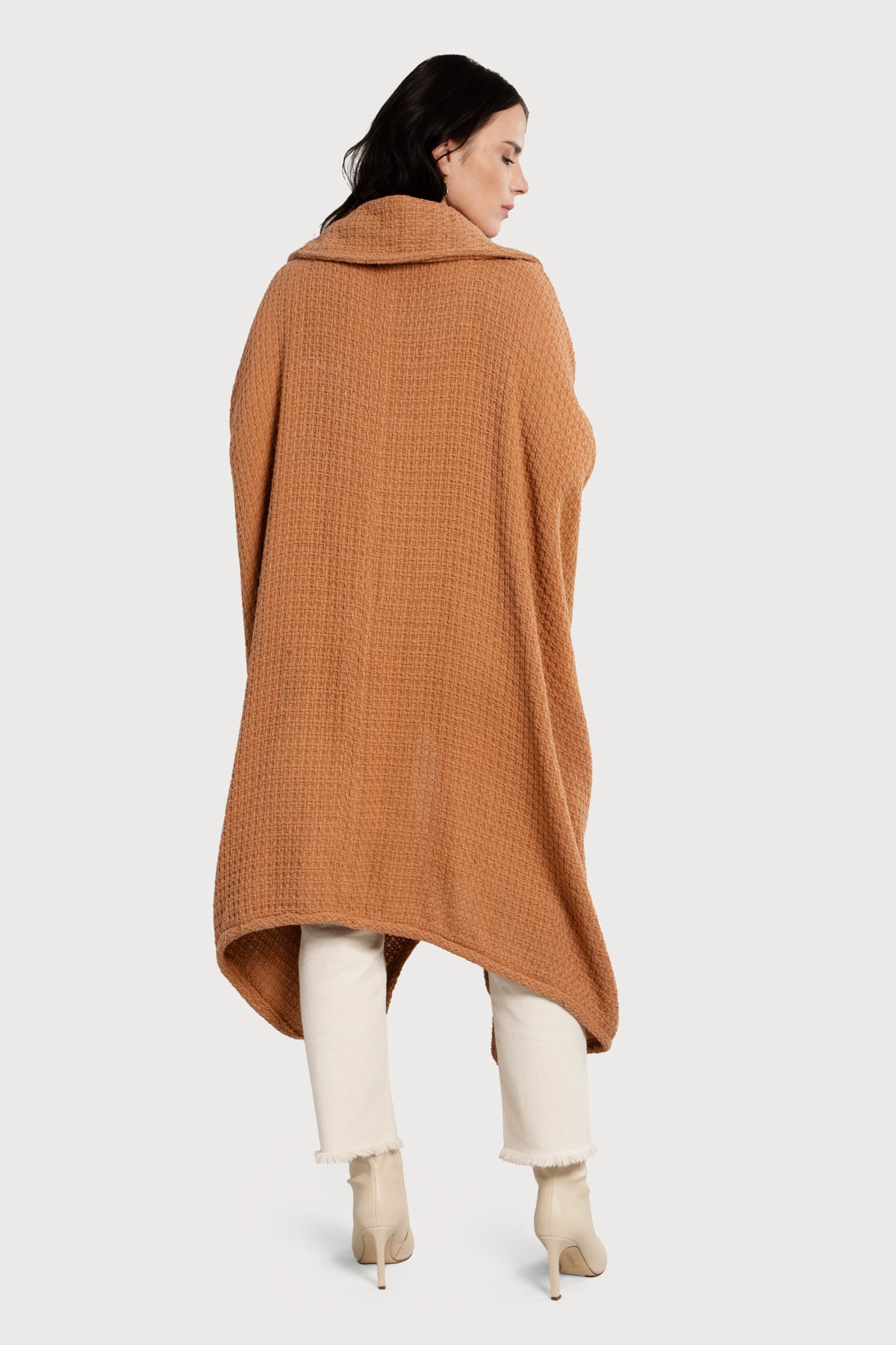 Comfy Oversized Waffle Knit Collared Jacket – SAACHI
