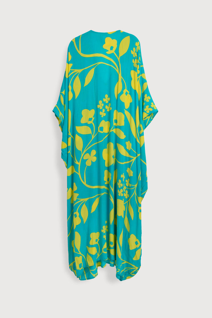 Bold Floral Kaftan Maxi