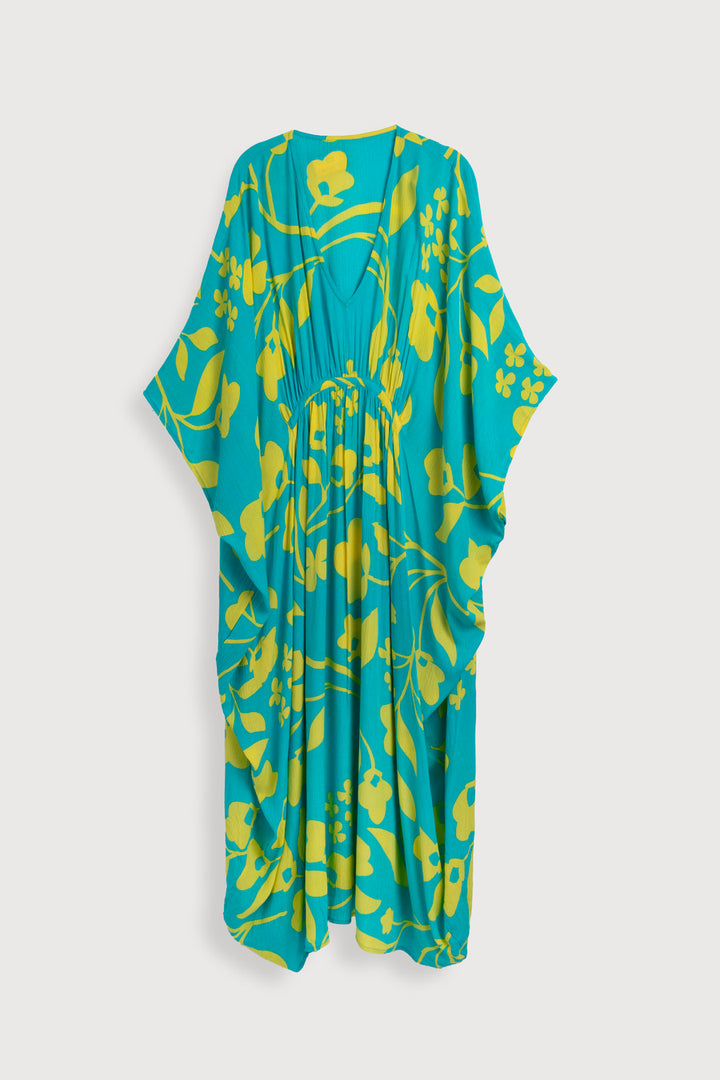 Bold Floral Kaftan Maxi