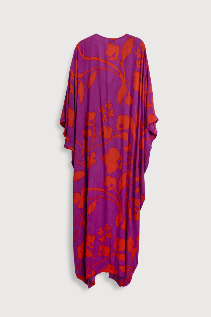 Bold Floral Kaftan Maxi