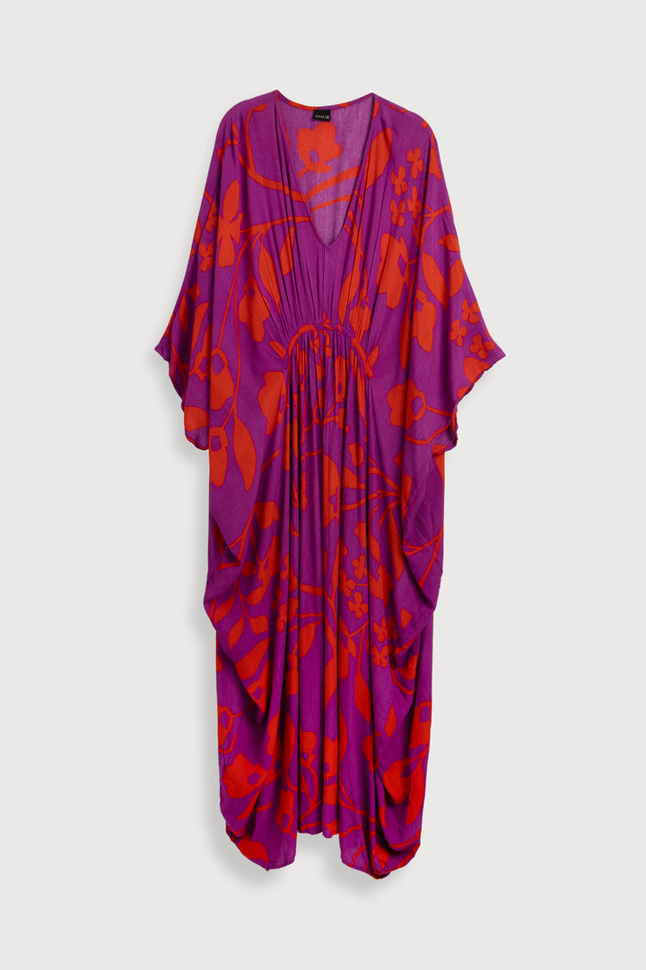 Bold Floral Kaftan Maxi