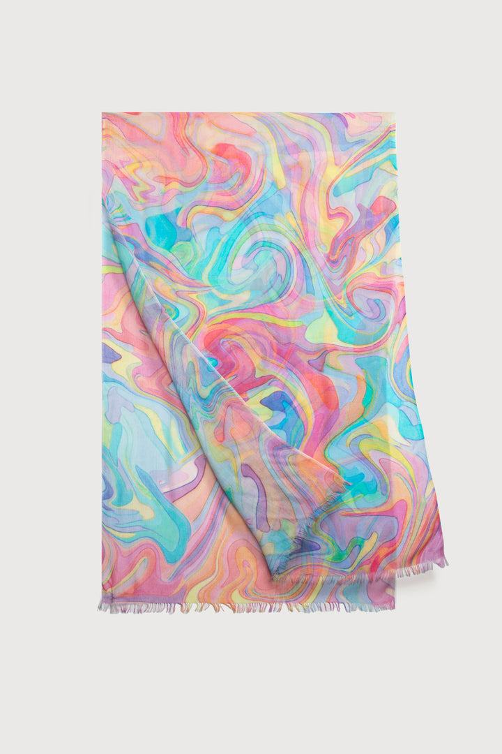 Marbled Multicolored Scarf